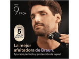 Afeitadora - Braun Series 9 PRO+ Afeitadora Eléctrica 9675CC, Pro SensoAdapt, Powercase, Centro de limpieza SmartCare, 60 min autonomía, Gris grafito