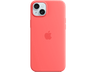 APPLE Funda de silicona con MagSafe para iPhone 15, Guayaba