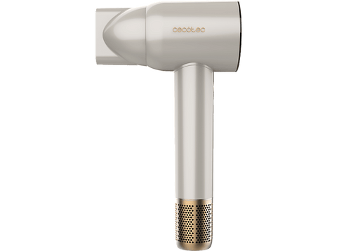 Secador - Cecotec Bamba IoniCare RockStar Nano IonTech Champagne, Tecnología Plasma, 1600 W, 3 temp, 3 velocidades, Pantalla, Smart Control, Champagne