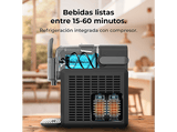 Máquina de granizados - Cecotec Twist&Ice 2600, 220 W, Capacidad 2.6L, Panel control táctil, 6 modos, Diseño compacto, Boquilla antigoteo, Negro
