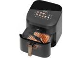 Freidora de aire - Cecotec Cecofry&Grill Smokin’ 8500, 2200W, 8.5L, 10 menús, Ahumador, 3en1, Pizza Maker, Doble resistencia, Incluye chips de madera