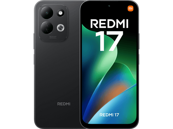 Xiaomi Redmi 17, Negro, 256 GB, 4 GB RAM, 6.9" LCD HD+, MediaTek Helio G91-Ultr, 7500 mAh