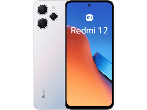 Móvil - Xiaomi Redmi 12, Polar Silver, 256 GB, 8 GB RAM, 6.79" MediaTek Helio G88, 5000 mAh, Android
