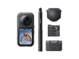 Cámara deportiva - Insta360 X6 Essential Bundle, 8K 50fps 360 Video, 140min Autonomía, Sumergible, Efecto Invisible Selfie Stick, Midnight Black
