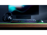 Teclado gaming - Razer Huntsman Mini, USB-C, Retroiluminación, Switches ópticos Razer™, Negro