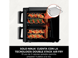 Freidora de aire - Ninja SL300EU, 2470 W, 7.6 l dividido en 2 bandejas, Negro