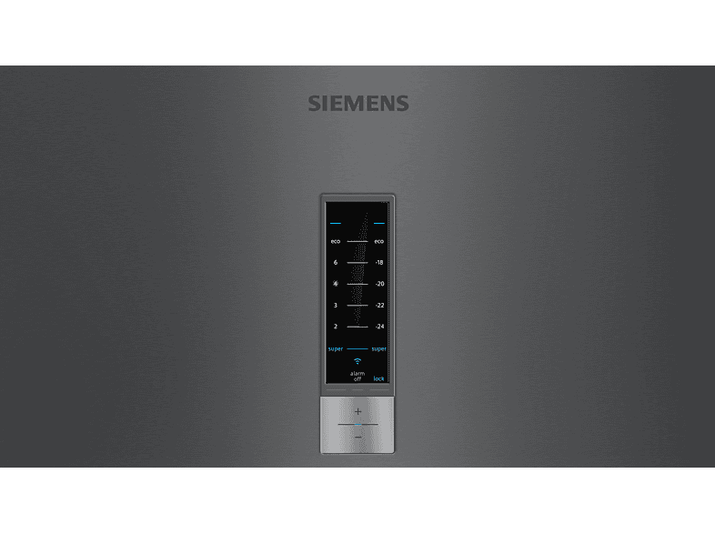 Frigorífico combi - Siemens KG39NXXEA, No Frost, 203 cm, 368 l, Cajón HyperFresh, Pantalla LED, Negro