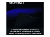 Alfombrillas gaming - Sony INZONE Mat-D, Fnatic, Deslizamiento de alta velocidad para FPS, Antideslizante, Grosor 4mm, 480 x 400 mm, PC, D700, Negro