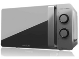 Microondas con grill - Cecotec Proclean 3160 Mirror, 700 W, 6 niveles, Descongelacióm, 20 l, Plata