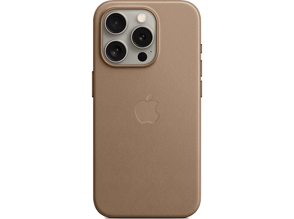 APPLE Funda de trenzado fino con MagSafe para el iPhone 15 Pro, Marrón topo