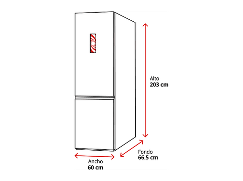Frigorífico combi - Balay 3KFD855BI, Total No Frost, 203 cm, 363 l, Cristal blanco, Acero inoxidable