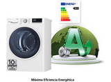 Secadora bomba de calor - LG RH90V5AV6N, Independiente, 9 kg, 14 programas, Blanco