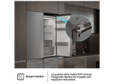 Frigorífico americano - Hisense RQ5P605NSVE, No Frost, 190 cm, 591 L, Kitchen Fit, Cajón de vacío, Inox