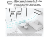 Aire acondicionado Split 1 x 1 - LG MAGNA12MX, 3010 fg/h, WiFi, Freeze Cleaning, Blanco