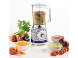 Batidora de vaso - Ariete Capri, 1000 W, 1.5 L, Pica Hielo, 4 Cuchillas, 4 Velocidades+Pulse, Azul/Blanco