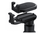 Soporte de móvil para coche - Baseus Gravity Air, Universal, Para rejilla de aire, Brazos metálicos, Con revestimiento protector, Alta sujeción, Negro