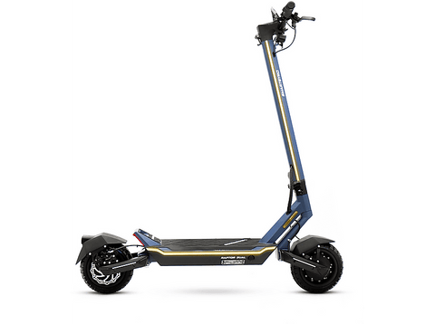 Patinete eléctrico - smartGyro Raptor Dual EVO, Potencia Nominal y Máxima 1000W, Doble Motor, Carga máx. 110 kg, 16000 mAh, 25 km/h, Azul