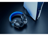 Auriculares gaming - Razer BlackShark V3 X HyperSpeed, 70 h de autonomía con conexion 2.4GHz en PC, Para PlayStation, Negro y azul