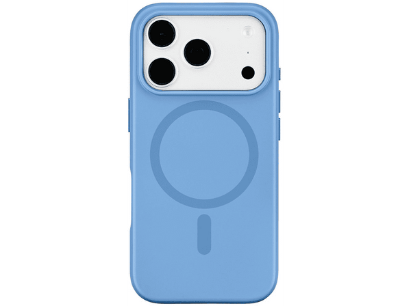 Funda móvil - CellularLine Aura Mag, Para Apple iPhone 18 Pro Max, MagSafe, Carga inalámbrica, Azul