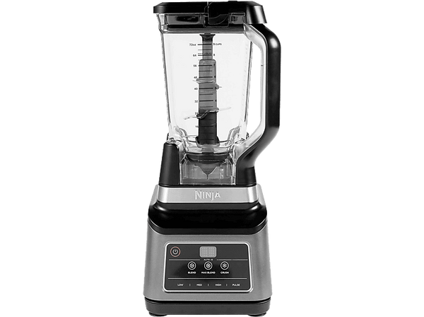 Batidora de vaso - Ninja BN750EU, 1200 W, 2.1 l, Vaso individual 0.7 l, Tecnología Auto-iQ, Negro