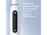 Cepillo eléctrico - Oral-B iO 5S, 1 cabezal , Estuche de viaje, Diseñado por Braun, Blanco