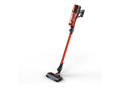 Aspirador escoba - Rowenta  X Force 8.80 RH1872E, 250 W, Potencia succión 100 AW, 1.3 kg, 60 min autonomía, 0.44 l, Ligera, Especial Mascotas, Rojo