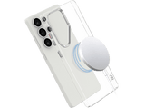 Funda móvil - ISY ISC-7004 MagISY, Para Samsung Galaxy S25 Ultra, Con anillo magnético, Transparente