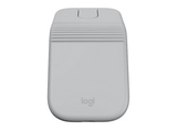 Ratón inalámbrico - Logitech Mobi Fold, Bluetooth-USB, 4000ppp, Multidispositivo, Multisistema, Personalizable, Clic silencioso, Carga rápida, Blanco