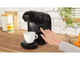 Cafetera de cápsulas - Bosch Tassimo Style TAS112EC, 3.3 bar, 0.7 l, 1.400 W, Intellibrew, Tamaño Compacto, Pack de Café de Regalo, Negro