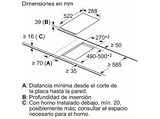 Placa vitrocerámica - Balay 3EB731LQ, 2 Zonas, 18 cm zona grande, 28.8 cm, Modular, Negro