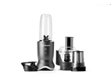 Licuadora - nutribullet Ultra Plus+, Sistema 3 en 1 compacto, 1200 W, 0.9 l, Procesador de alimentos, Molinillo, Batidora, Gris oscuro