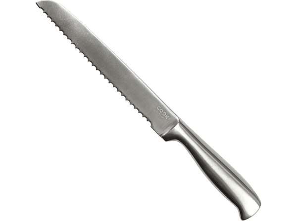 Cuchillo - CMP Paris KD33061, Hoja Acero inoxidable 20 cm, Cacha de Acero inoxidable, Ideal para pan