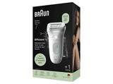 Depiladora - Braun Silk·épil 7  7-011, Tecnología MicroGrip, Luz SmartLight, Wet&Dry, Piel suave duradera, Plata