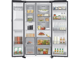 Frigorífico americano - Samsung Bespoke AI RS90F64EETEF, Mono Cooling, No Frost, 178.4 cm, 621 l, Dispensador de agua y hielo, Balda Botellero, Inox