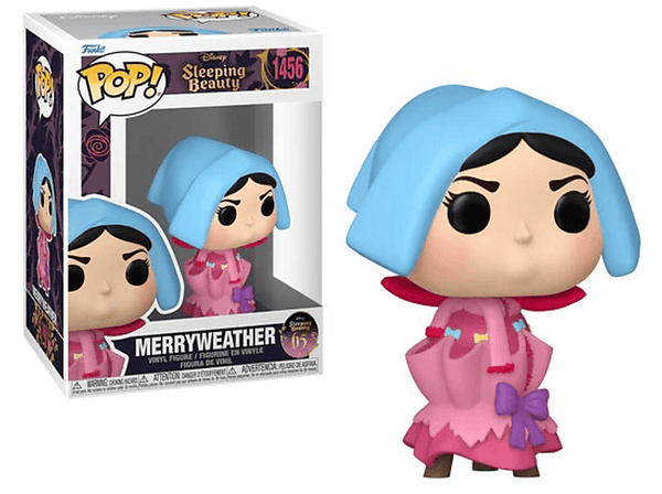 Figura Funko Pop! - La bella durmiente - Merryweather (Primavera), Vinilo, 9 cm