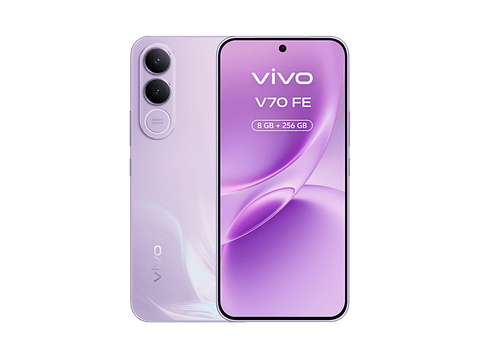Móvil - vivo Bundle V70 FE, Muse Purple, 256GB, 8GB RAM, 6.83