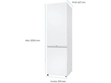 Frigorífico combi - Candy CNCQ2T620DW, No Frost, Humidity Zone, Circle Fresh, 205 cm, 409 l, Blanco
