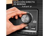 Cafetera superautomática - Krups Intensity EA50K9, 4 bebidas, Espumador de leche manual, Granos de cafe, 15 bares, 1.7l, 2 Tazas, Compacta, negro