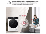 Lavadora secadora - LG F4DR7510AGW, 10/6 kg, TurboWash™360°, Steam™, Autodosificador, Blanco