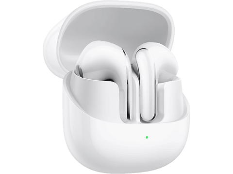 Auriculares True Wireless - Xiaomi Buds 5, Cancelación de ruido, Autonomía 6 h, Blanco cerámico