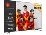 TV QLED 55" - TCL 55C645, UHD 4K, Quad Core, Smart TV, Dolby Atmos, Brushed titanium metal front
