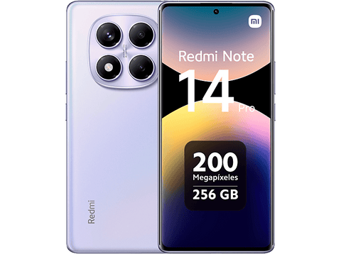 Móvil - Xiaomi Redmi Note 14 Pro, Púrpura aurora, 256 GB, 8 GB RAM, 6.67