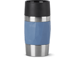 Taza térmica - Tefal N2160210, 0.3 l, Funda de silicona, Acero inoxidable, Azul