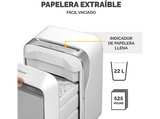 Destructora de papel - Fellowes  LX201, Tecnología Intellibar™, Blanco