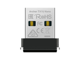 Adaptador Wi-Fi USB - TP-Link Archer TX1U Nano, Wi-Fi 6, OFDMA y MU-MIMO, Amplia compatibilidad, Negro