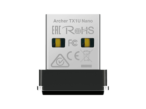 Adaptador Wi-Fi USB - TP-Link Archer TX1U Nano, Wi-Fi 6, OFDMA y MU-MIMO, Amplia compatibilidad, Negro