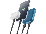 Powerbank - CellularLine GLAM, 10000 mAh, 20W, USB A + Tipo C, Azul