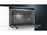 Horno - Siemens VB578D0S0, IQ500, Multifunción, Pirolítico, 112 l, Cavidad Extra Grande, Rail varioClip, 60cm, Negro