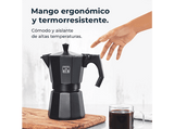 Cafetera tradicional - Cecotec Mokclassic 900 Black, 9 tazas, 550 ml, Aluminio fundido, Black