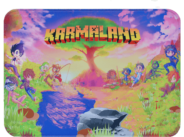Alfombrilla gaming - Maillon Technologique Karmaland M, Superficie de Microfibra de Alta Densidad y Base de Goma Natural Antideslizante e Impermeable